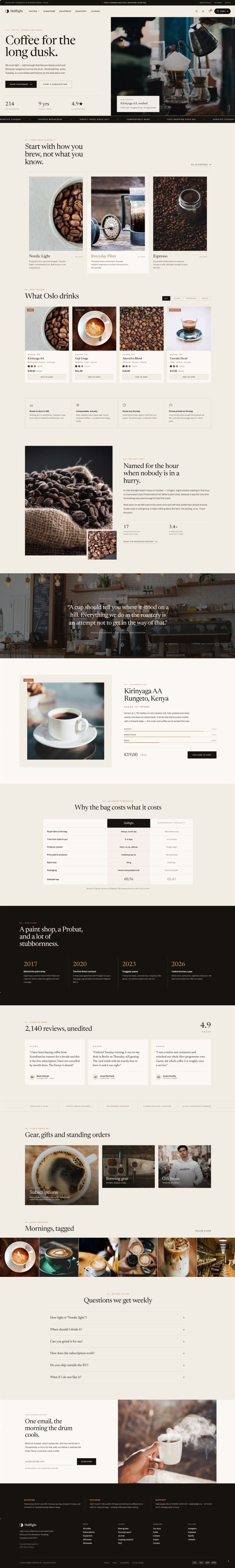 Editorial Coffee Store on Dawn, With Subscriptions and Reviews