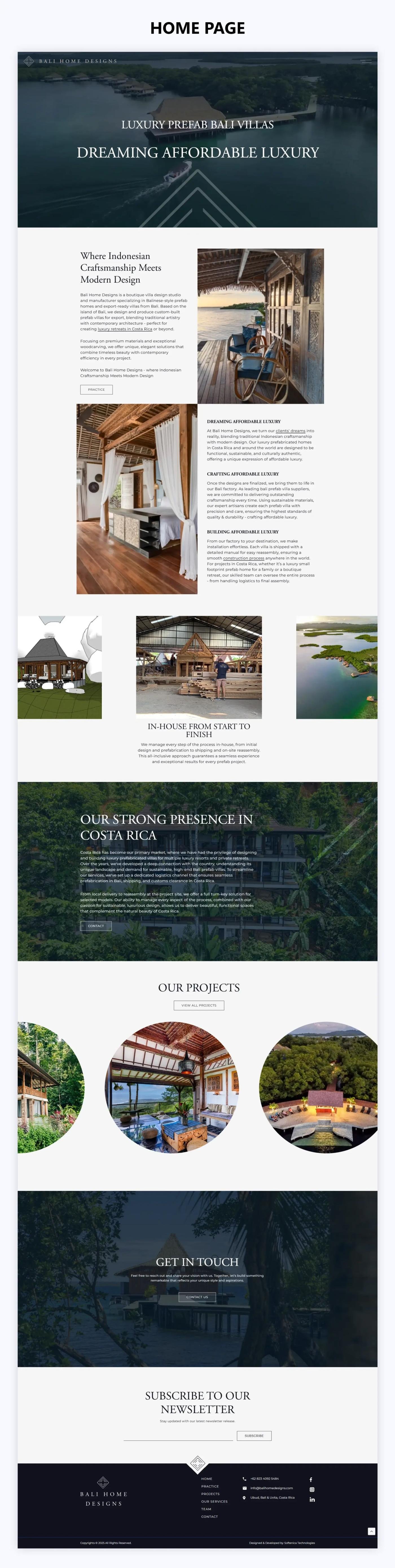 Video-Led Brand Site for a Prefab Villa Builder